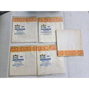 5 Pkgs Vintage Roylcraft Shelf Paper 1960's Retro Design 5 Yds X 9" Mid‎ Century